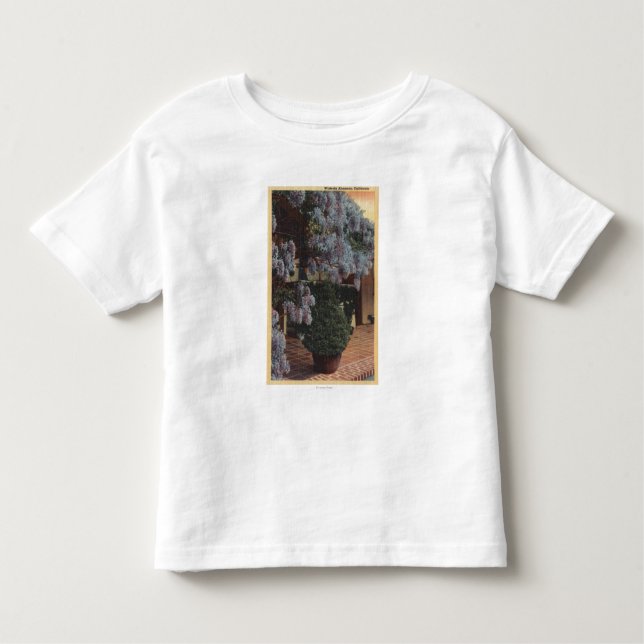 CaliforniaWisteria Plant in Bloom Toddler T-Shirt (Front)