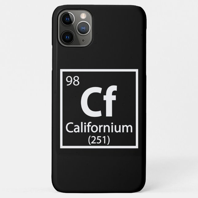 Californium - California Science Periodic Table Case-Mate iPhone Case (Back)