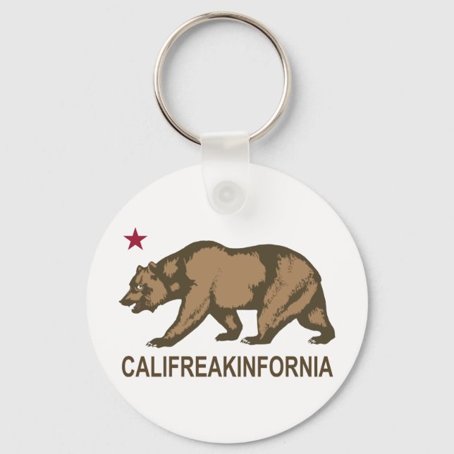 Califreakinfornia Key Ring (Front)