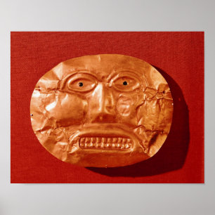 Calima funerary mask, from Restrepo, Cauca Poster
