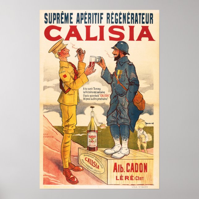 CALISIA French Aperitif Regenerateur Liqueur Drink Poster (Front)