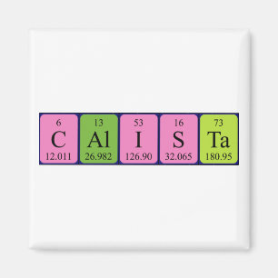 Calista periodic table name magnet