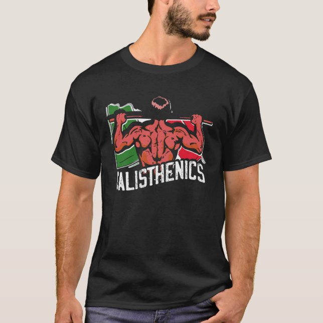 Calisthenics Athlete Italy Flag Fitness Street Wor T-Shirt (Front)