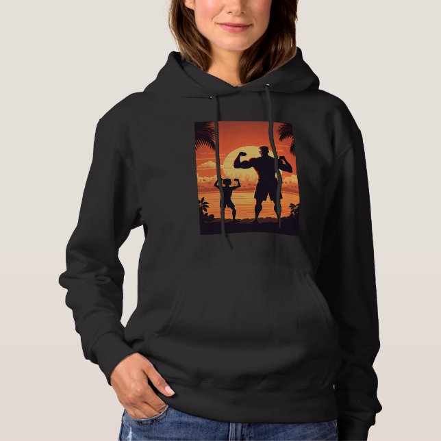 Calisthenics Exercise Enthusiasts Father And Son D Hoodie (Front)