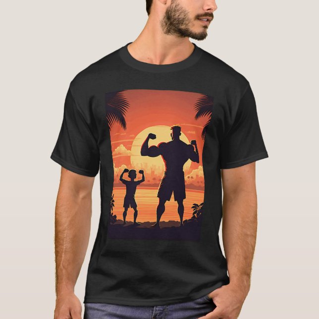 Calisthenics Exercise Enthusiasts Father And Son D T-Shirt (Front)