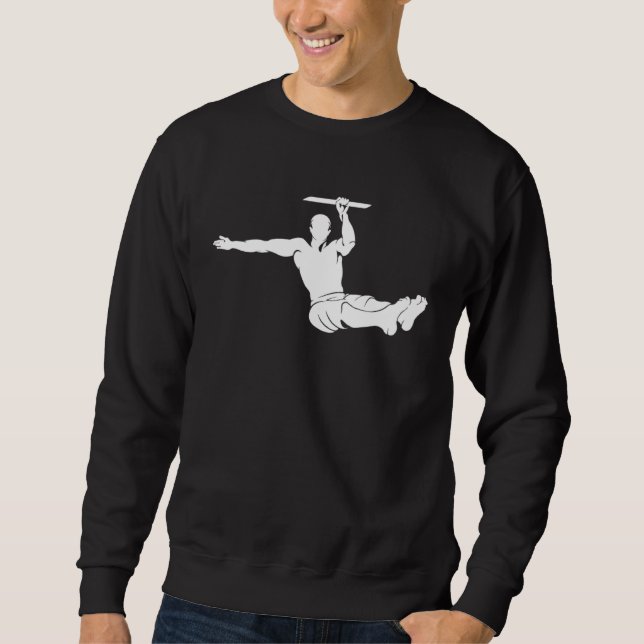 Calisthenics L Sit Pull Up Street Workout Bodyweig Sweatshirt (Front)