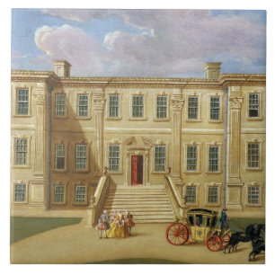 Calke Hall, Derbyshire, the Seat of Sir Henry Harp Ceramic Tile