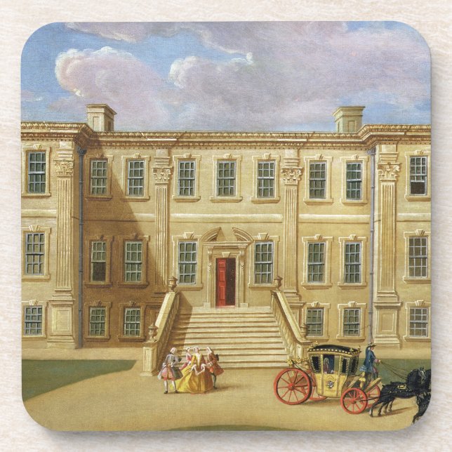 Calke Hall, Derbyshire, the Seat of Sir Henry Harp Coaster (Front)