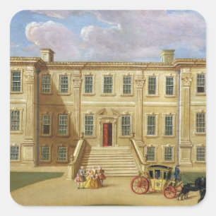 Calke Hall, Derbyshire, the Seat of Sir Henry Harp Square Sticker