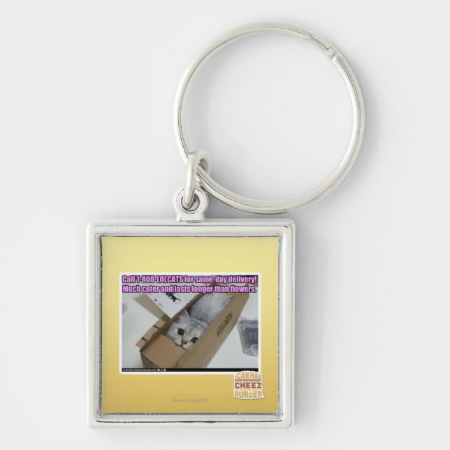Call 1-800-LOLCATS Key Ring (Front)