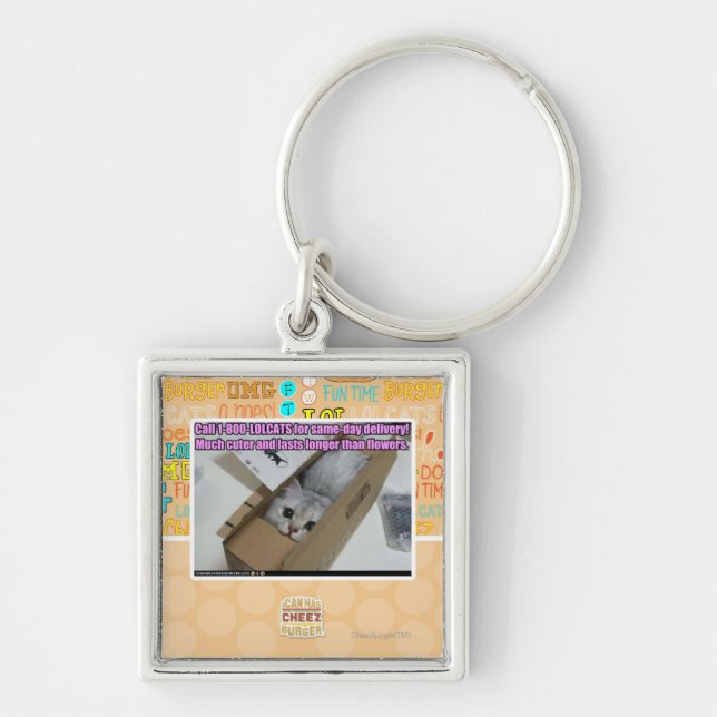 Call 1-800-LOLCATS Key Ring (Front)