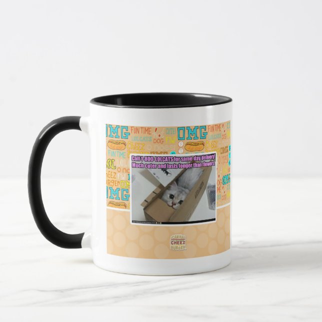 Call 1-800-LOLCATS Mug (Left)