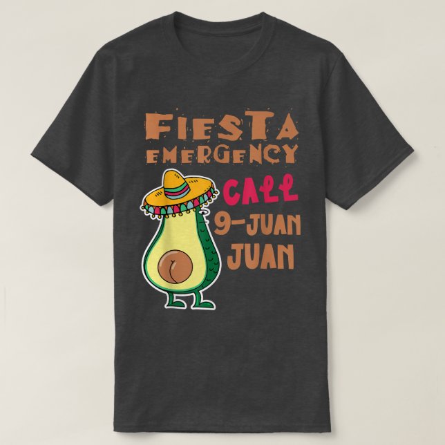 Call 9 Juan Juan Cute Avocado Seed Butt T-Shirt (Design Front)