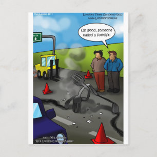 Call A Forklift Funny Gifts Tees Mugs etc Postcard
