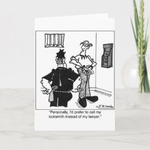 Call A Locksmith, Not a Lawyer Card