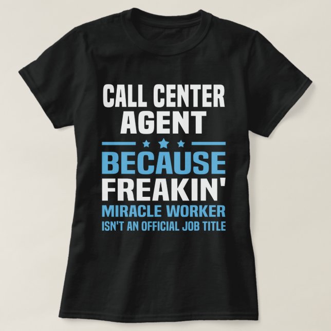 Call Centre Agent T-Shirt (Design Front)