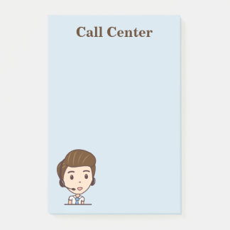 Call centre memo post-it notes