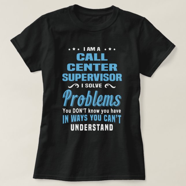 Call Centre Supervisor T-Shirt (Design Front)