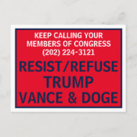 Call Congress Protest Resist Refuse Trump Vance