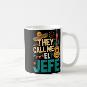 Call el jefe guitar cinco de mayo music men boys coffee mug