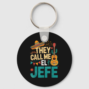 Call el jefe guitar cinco de mayo music men boys key ring