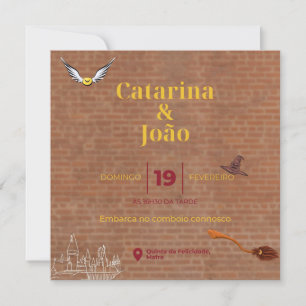 Call for Marriage Theme Harry Potter Invitation