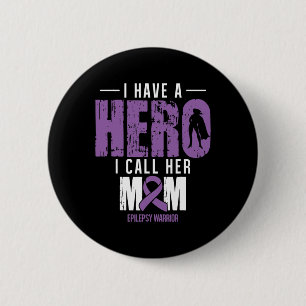 Call Her Mum- Epilepsy Awareness Gifts Support Rib 6 Cm Round Badge