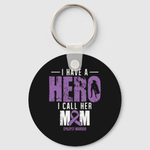 Call Her Mum- Epilepsy Awareness Gifts Support Rib Key Ring