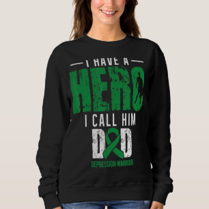 Call Him Dad Depression Awareness Supporter Ribbon Sweatshirt
