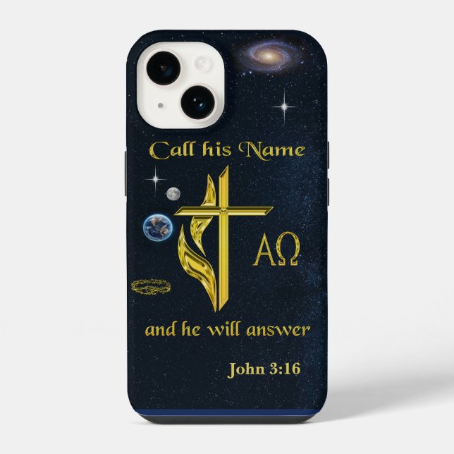 Call his name iPhone case (Back)