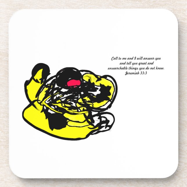 call jesus  coaster (Front)