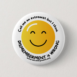 call me an extremist 6 cm round badge