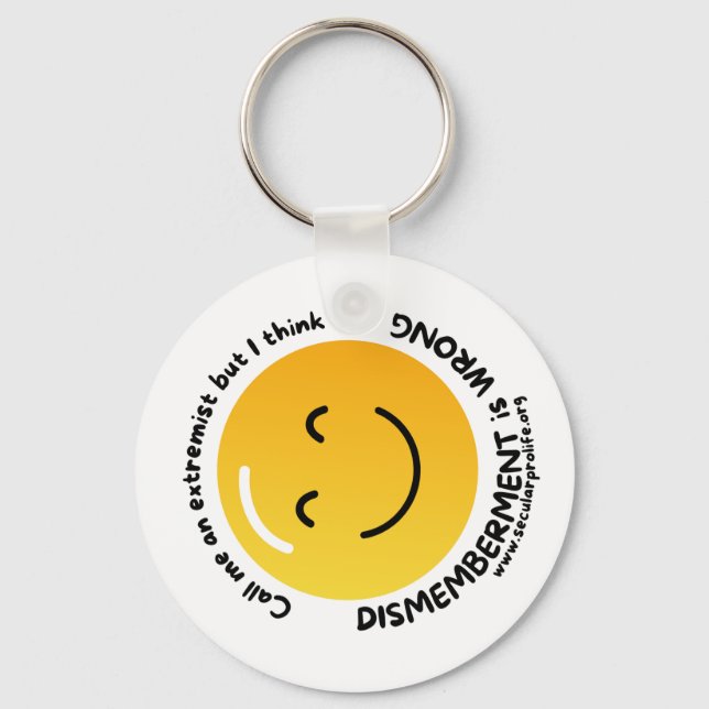 call me an extremist key ring (Front)