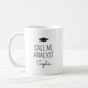 Call Me Analyst Personalised Name Coffee Mug
