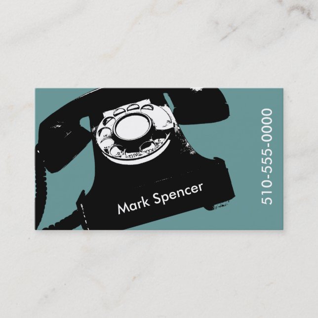 call me calling card (Front)