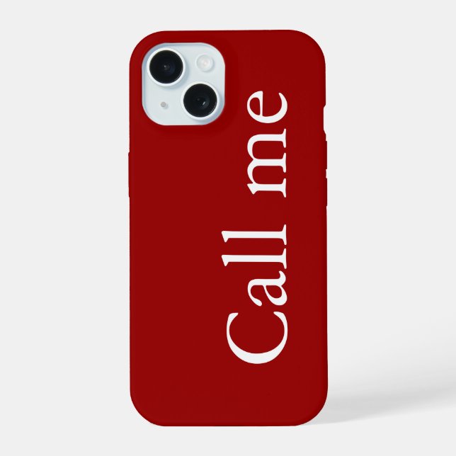 Call Me - Case-Mate iPhone Case (Back)