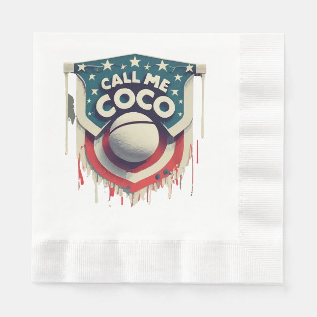 Call Me Coco Call Me Champion Napkin (Front)