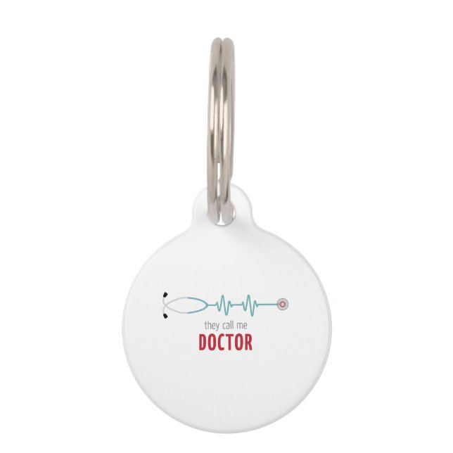 Call Me Doctor Pet Tag (Front)