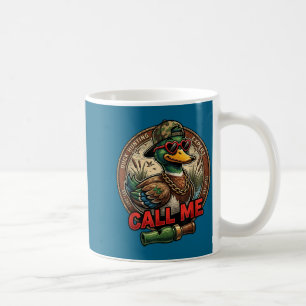 Call Me Duck Hunting Retro Valentine's Day Men Wom Coffee Mug
