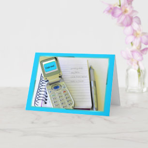 Call Me During Self-Isolation Flip Phone Card