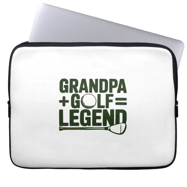Call Me Grandpa, Watch Me Golf Laptop Sleeve (Front)