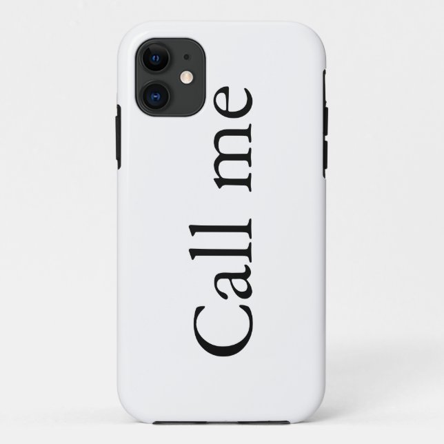 Call Me - iPhone Case (Back)