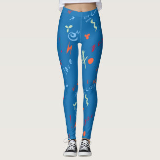 "Call Me Love" Pattern Leggings
