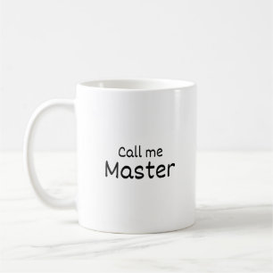Call me Master - Personalised Mug - Graduation - 
