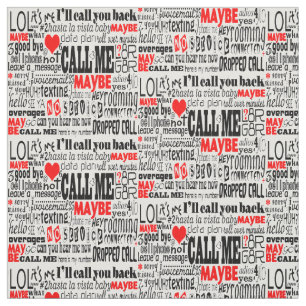 Call Me... Maybe Cellphone Fun Fabric