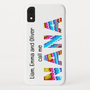 Call Me Nana Crochet Letters Child Names Case-Mate iPhone Case