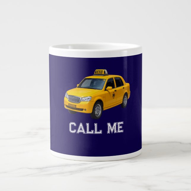 Call Me Taxi funny Large Coffee Mug (Front)