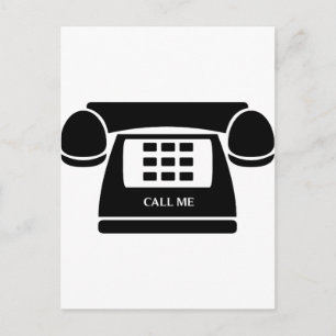 Call Me!  Telephone!  Let's Talk! Postcard