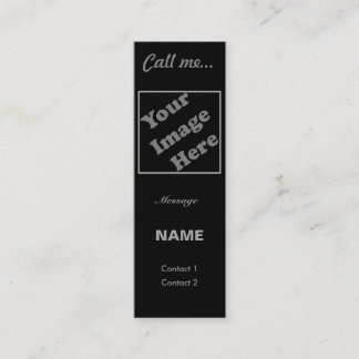 Call Me... (Vertical) Mini Business Card