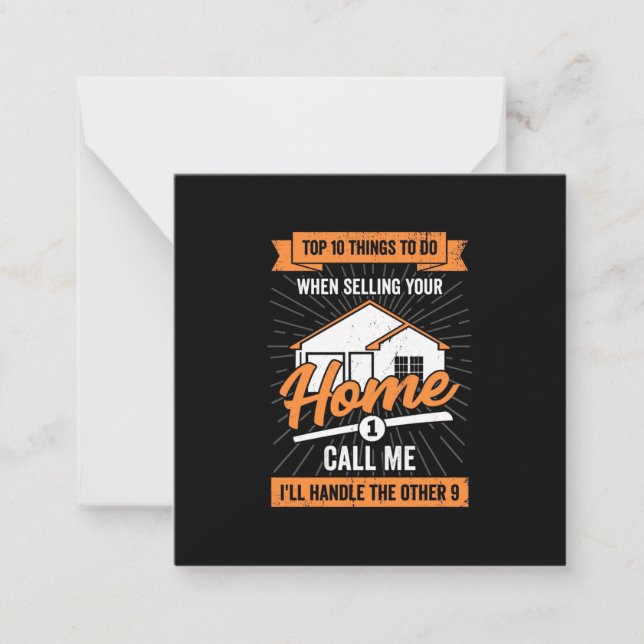 Call Me When Selling Your Home Card (Front)